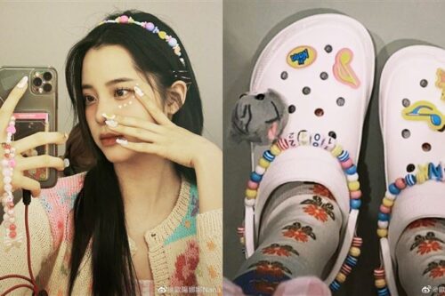 欧阳娜娜回台过年！机场穿搭“洞洞鞋”　网友讥：丑到傻眼