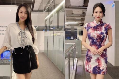 甜心主播过年全身红变“潮流妹仔”高毓璘铅笔美腿全现形！