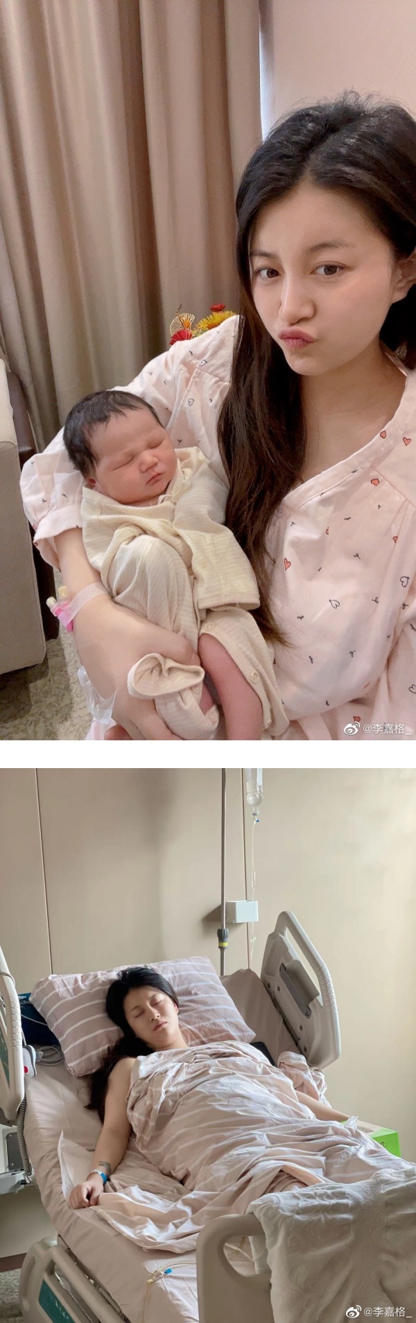 《好声音》李嘉格晒母子合照报喜：干了一票大的！儿子太像爸爸 娱乐资讯 图1张