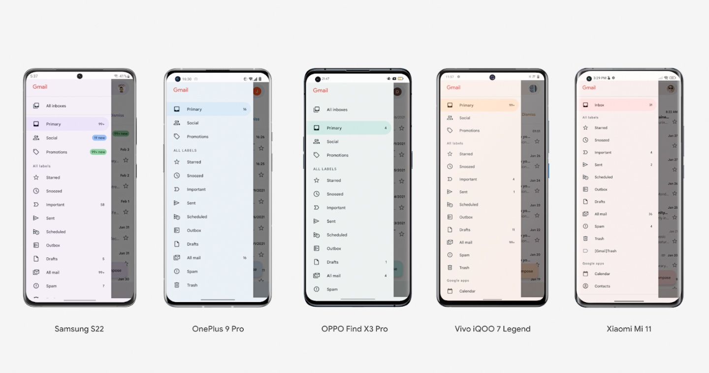 不再是亲生子限定!Google 开放 Android 12 的 Material You 给三星、小米、OPPO 等其他品牌 内容图2 潮品文-大潮社旗下实时最新热点娱乐时尚数码等新闻资讯网站! 不再是亲生子限定!Google 开放 Android 12 的 Material You 给三星、小米、OPPO 等其他品牌