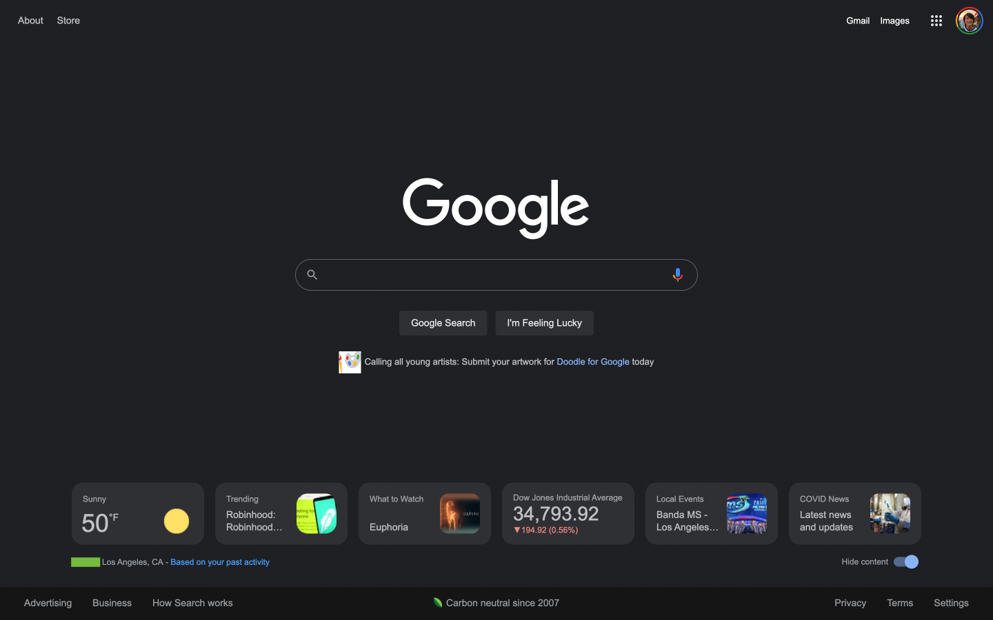 Google 首页改版？多了卡片式资讯 有点类似微软 Bing 搜寻页 数码科技 图2张