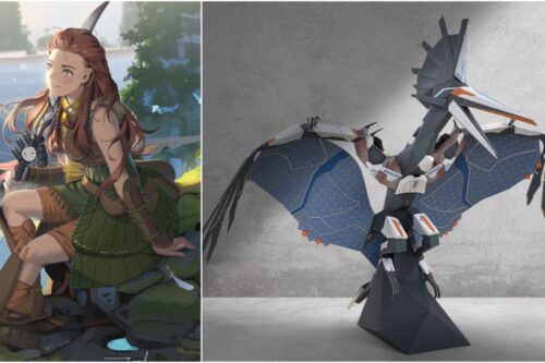 《地平线》新作推出！PlayStaion 提供免费‘ 机械兽纸模型 ’让玩家自行下载制作，并释出多款原创桌布