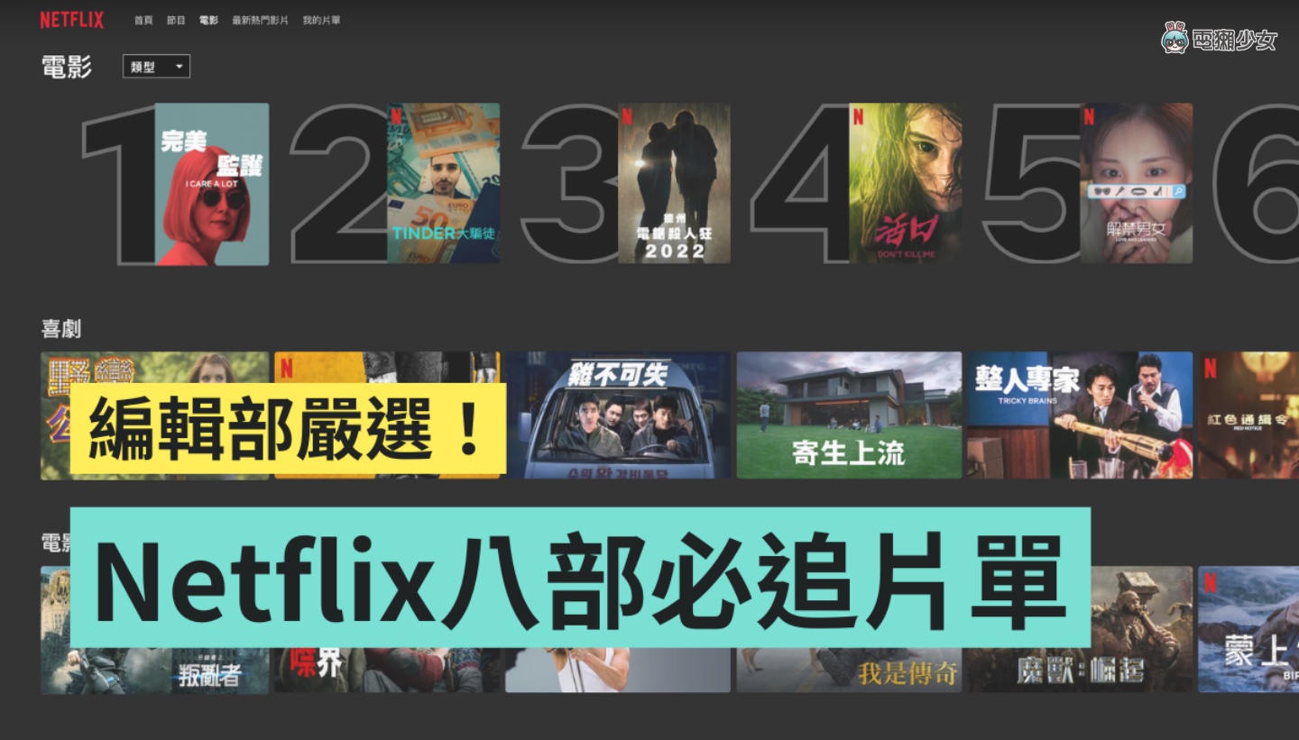 连假限定!编辑部精选 8 部 Netflix 片单 电影、影集、动画 各类型作品通通有 内容图1 潮品文-大潮社旗下实时最新热点娱乐时尚数码等新闻资讯网站! 连假限定!编辑部精选 8 部 Netflix 片单 电影、影集、动画 各类型作品通通有