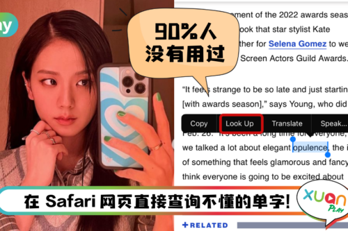 Tips I 你会用iPhone内建字典？教你一键查询单词和词义！