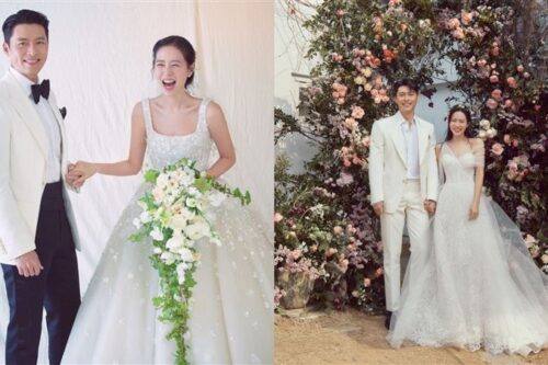 美成仙女下凡！孙艺真甜牵玄彬　两套绝美“婚纱品牌曝光”