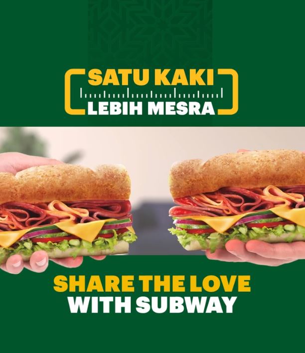 美食 I 斋戒月吉祥物上线！Subway一英尺同享三明治价格太sayang钱包了 更多热点 图1张