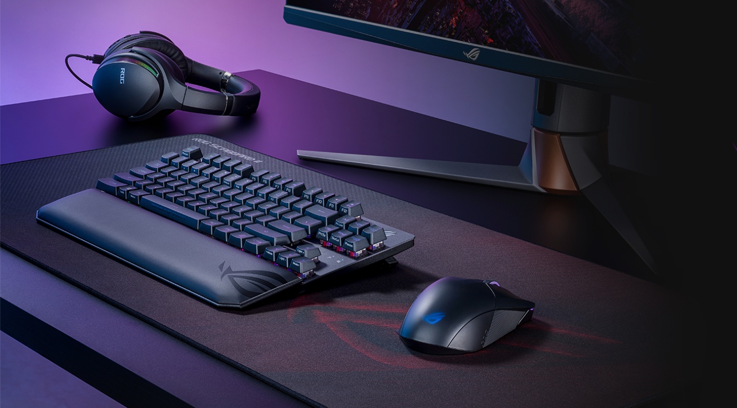 ROG 齐推四款电竞周边新品！包含鼠标、耳机、光轴键盘和机械式键盘
