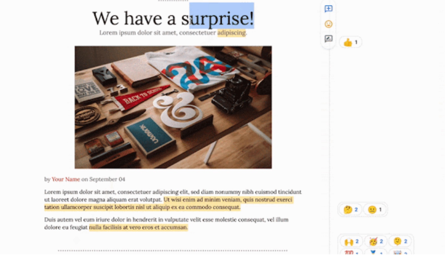 Google 文件将新增‘ 表情符号 ’功能！轻松点击就能对句子按 emoji 表达看法 数码科技 图1张