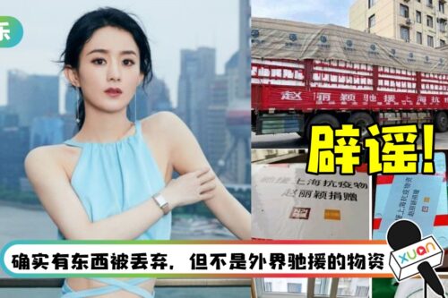 赵丽颖捐赠物资曝“被整箱扔垃圾车”！网友晒货图辟谣