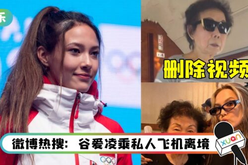 谷爱凌晒和奶奶在飞机上的互动！被网暴至删除视频