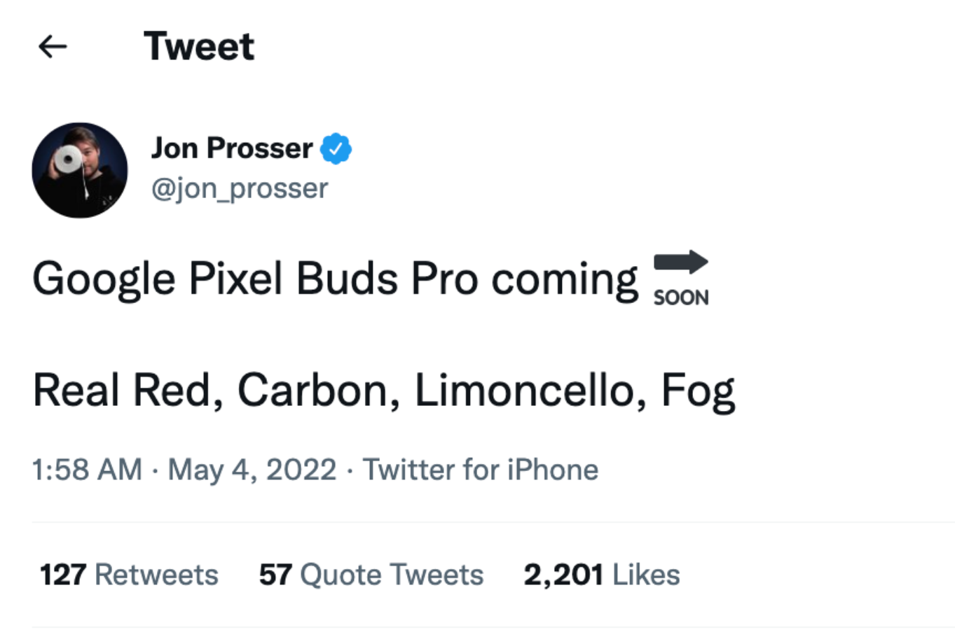 Google&nbsp;Pixel Buds Pro 要来了？Jon Prosser 爆料会推出四款新颜色