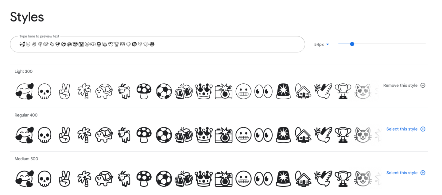 Google Fonts 推出全新‘ Noto Emoji ’!黑白线条设计超俐落 线上就能免费下载 内容图4 潮品文-大潮社旗下实时最新热点娱乐时尚数码等新闻资讯网站! Google Fonts 推出全新‘ Noto Emoji ’!黑白线条设计超俐落 线上就能免费下载
