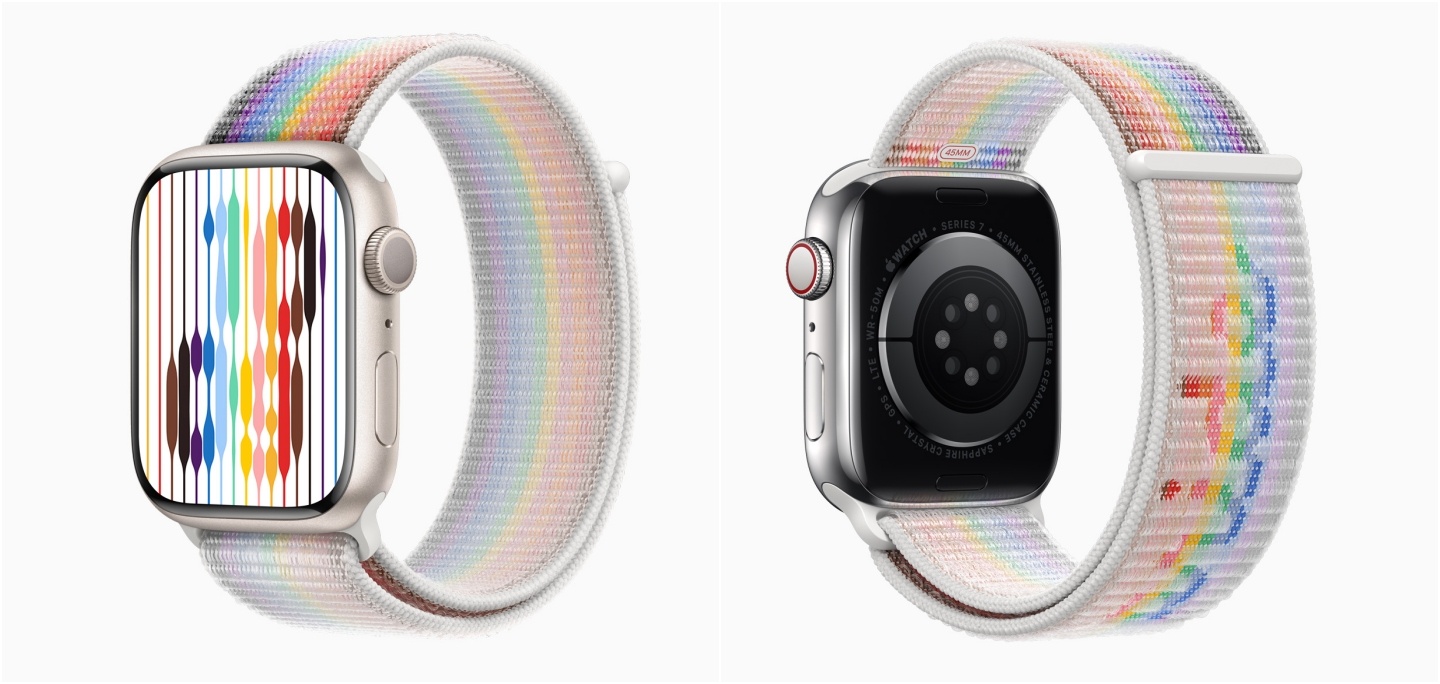 苹果推出 Apple Watch 新款彩虹表带!渐层设计超吸睛 全新的彩虹线条表面现在也能下载了 内容图2 潮品文-大潮社旗下实时最新热点娱乐时尚数码等新闻资讯网站! 苹果推出 Apple Watch 新款彩虹表带!渐层设计超吸睛 全新的彩虹线条表面现在也能下载了