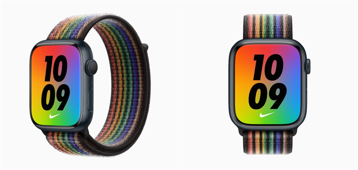 苹果推出 Apple Watch 新款彩虹表带!渐层设计超吸睛 全新的彩虹线条表面现在也能下载了 内容图3 潮品文-大潮社旗下实时最新热点娱乐时尚数码等新闻资讯网站! 苹果推出 Apple Watch 新款彩虹表带!渐层设计超吸睛 全新的彩虹线条表面现在也能下载了