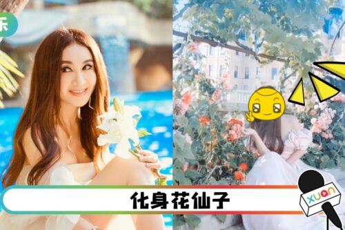 55岁温碧霞滤镜太重手！合照花群…绿叶竟变白