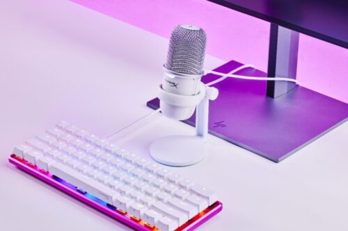 HyperX QuadCast S 和 SoloCast 麦克风新色出炉，梦幻白色亮丽登场