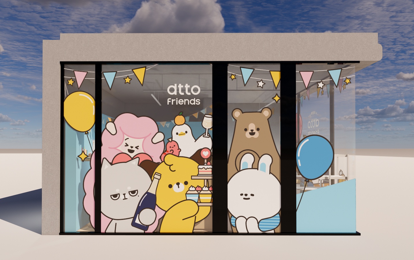 夏日打卡新点‘ dtto friends 期间限定店 ’，去华山参观 dtto friends 的家吧！