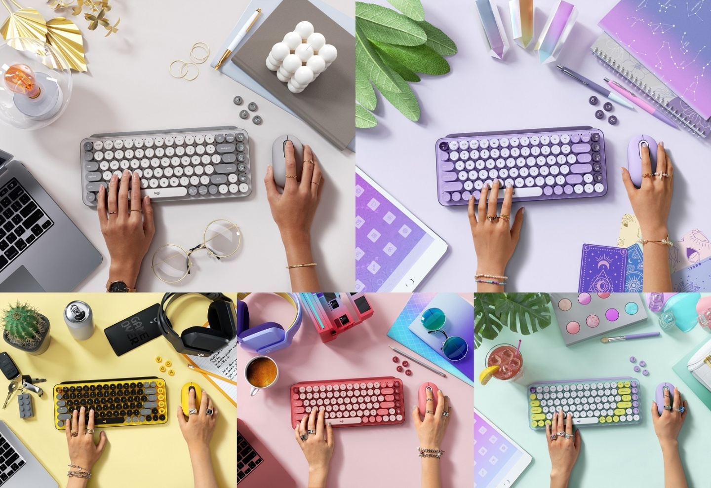 罗技 Logitech POP 无线键鼠新色华丽登场！星暮紫 、 迷雾灰将于虾皮品牌日开卖