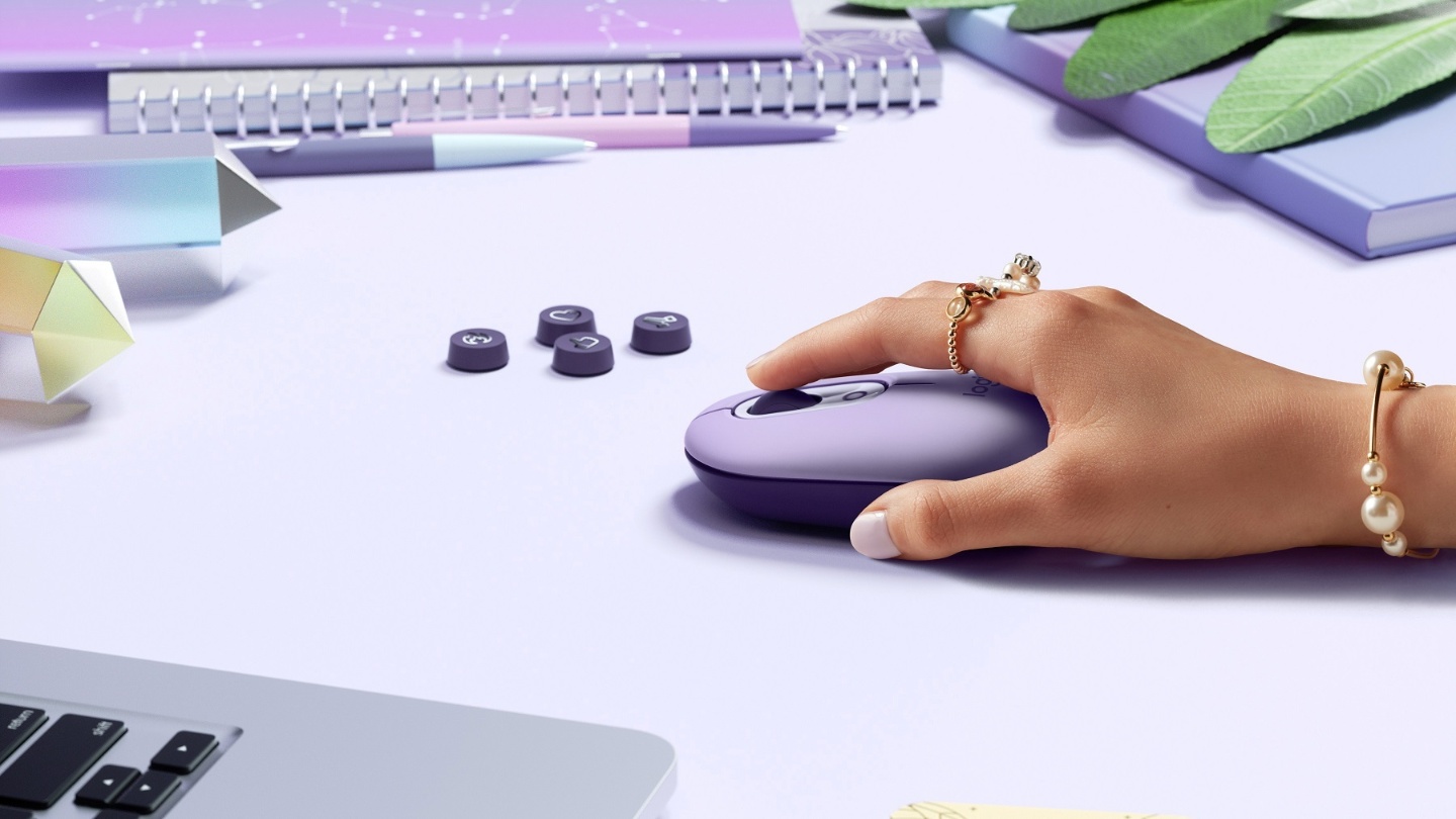罗技 Logitech POP 无线键鼠新色华丽登场！星暮紫 、 迷雾灰将于虾皮品牌日开卖