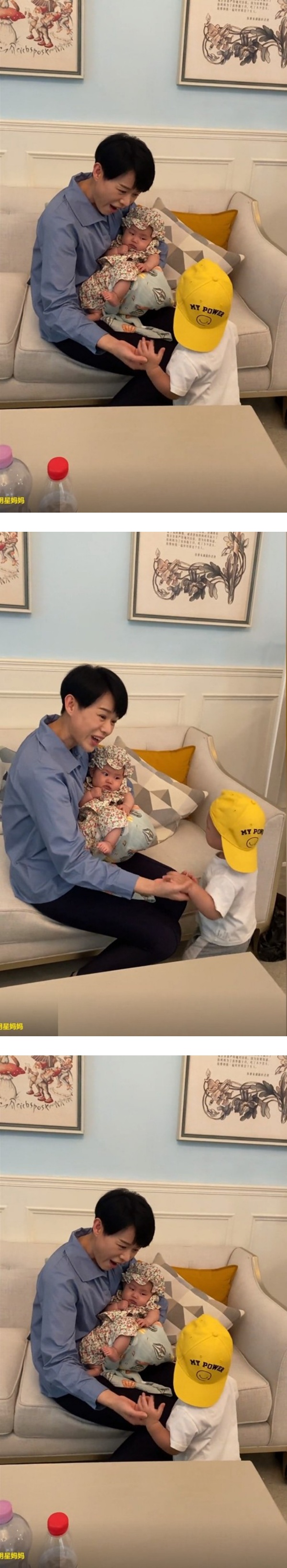 胡杏儿拍剧抱其他小孩！儿子吃醋争宠！ 娱乐资讯 图2张