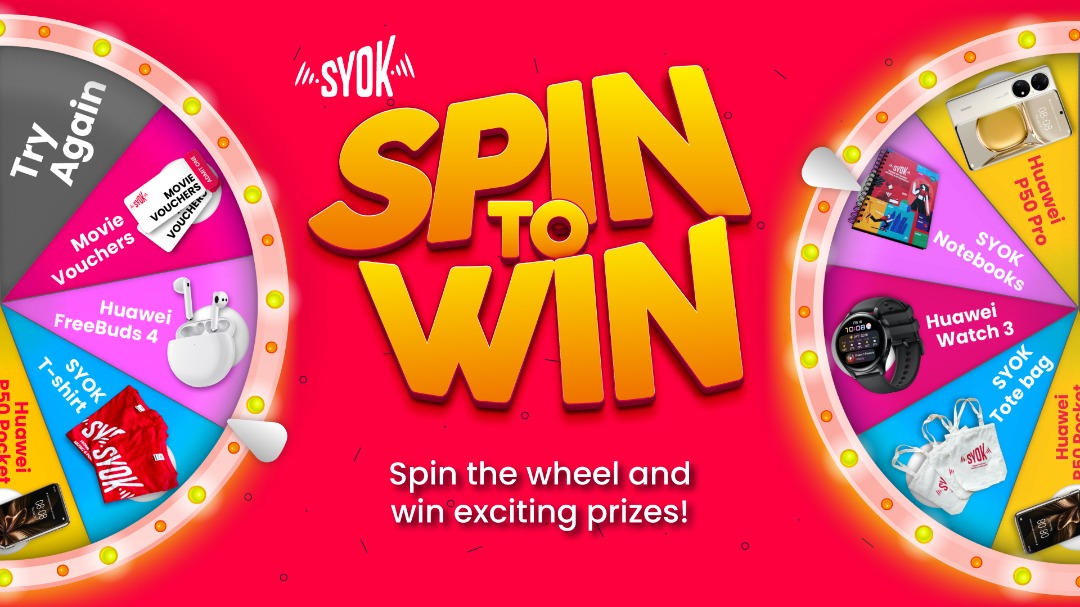 好康！下载SYOK App Spin 出赢奖机会 娱乐资讯 图1张