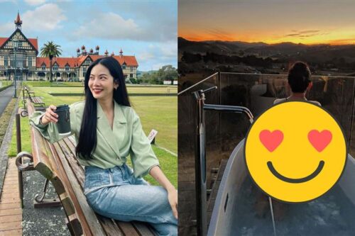 曾之乔野外泡汤！“美背挖洞”开高衩趴浴缸　网喊：超性感