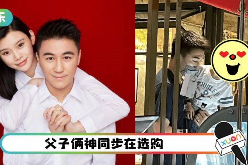 何猷君独自带娃逛街！父子五官copy paste