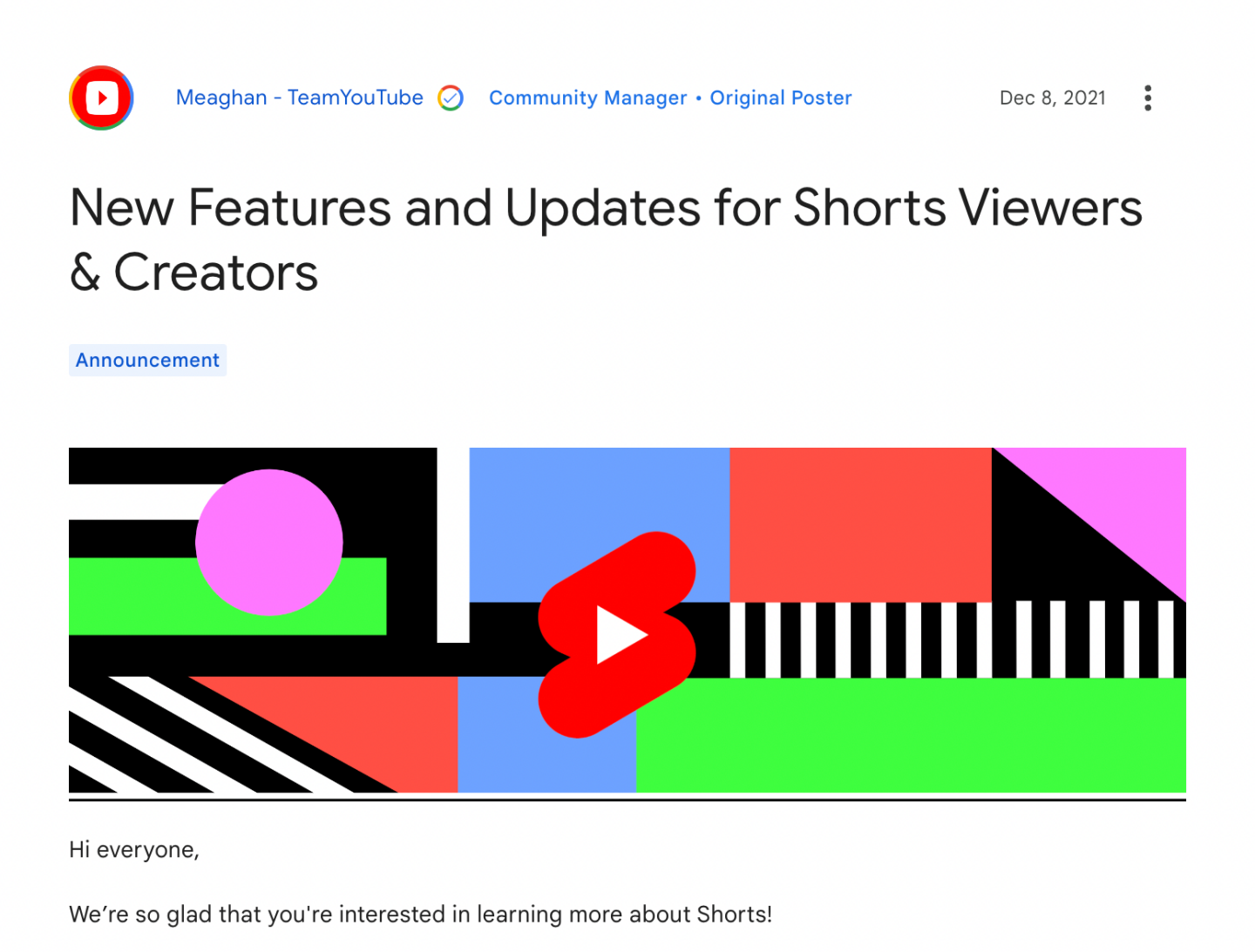 YouTube 也抖音化?新功能让创作者把旧影片变成 Shorts 内容图3 潮品文-大潮社旗下实时最新热点娱乐时尚数码等新闻资讯网站! YouTube 也抖音化?新功能让创作者把旧影片变成 Shorts