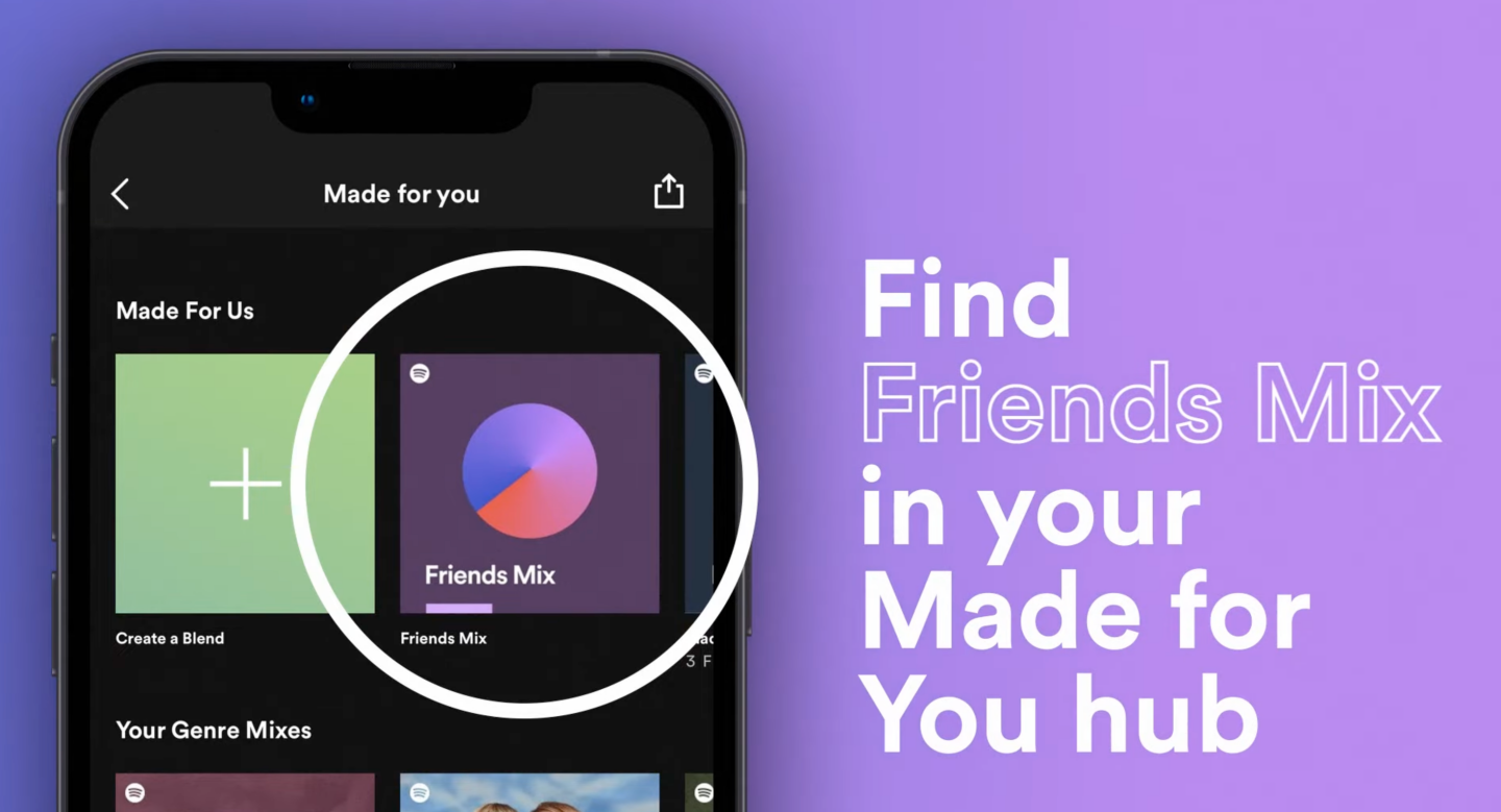 Spotify 新功能‘ Friends Mix ’！继 Blend 后新的好友歌单共享功能