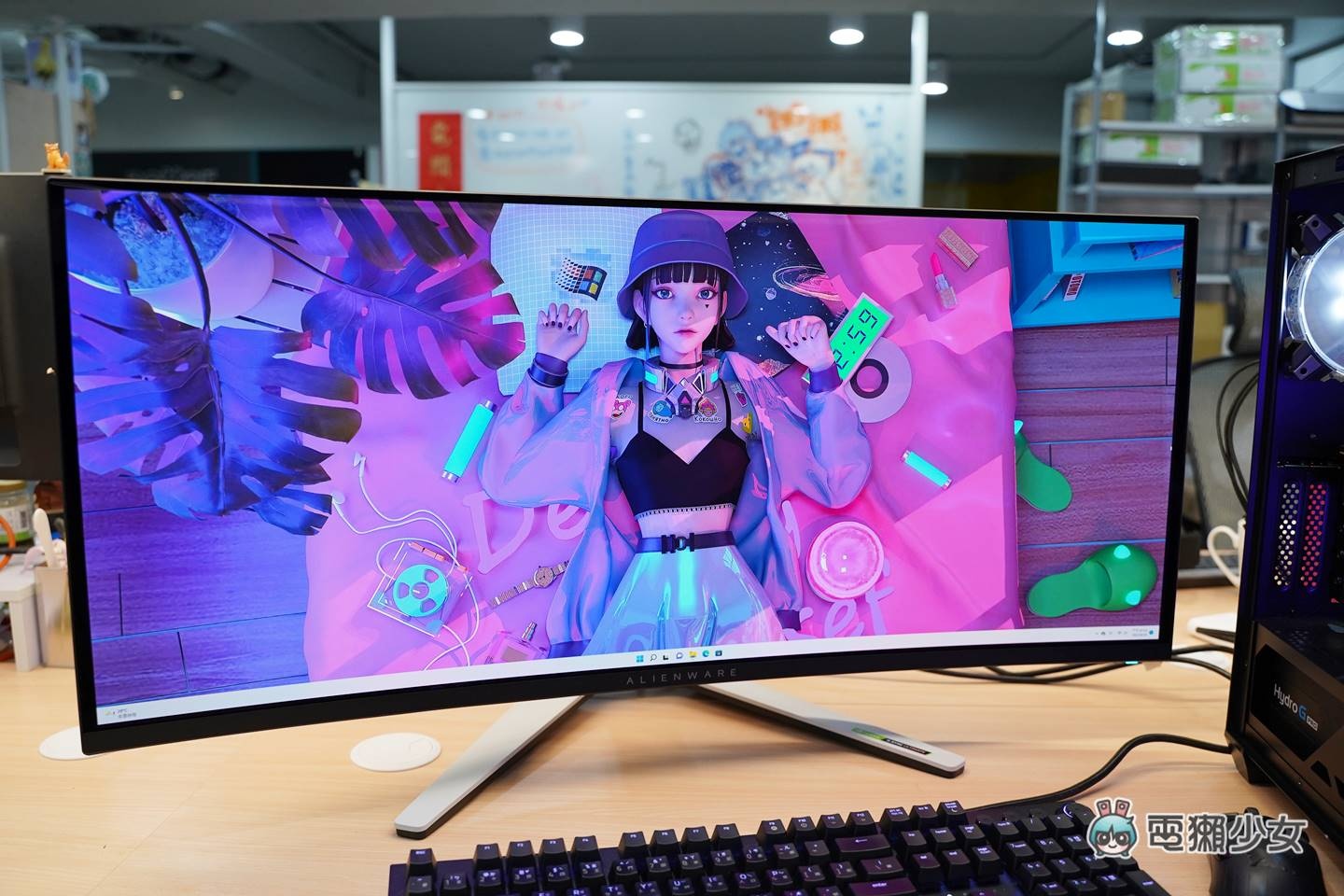 开箱|最新 QD-OLED 技术显示器,Alienware 34 吋曲面电竞萤幕 AW3423DW 内容图2 潮品文-大潮社旗下实时最新热点娱乐时尚数码等新闻资讯网站! 开箱|最新 QD-OLED 技术显示器,Alienware 34 吋曲面电竞萤幕 AW3423DW