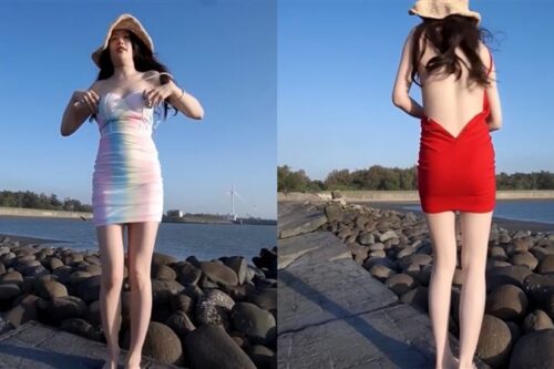 辣妹海港“2分钟脱衣片”疯传！超凶双球掉出　网冻未条