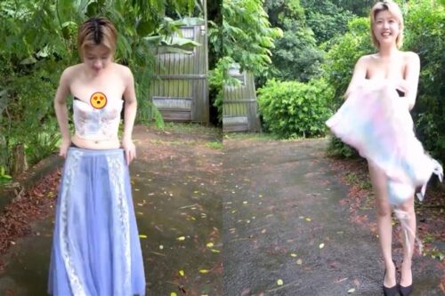 辣妹深山“5分钟脱衣片”疯传！超凶双球掉出　被蚊子猛吸