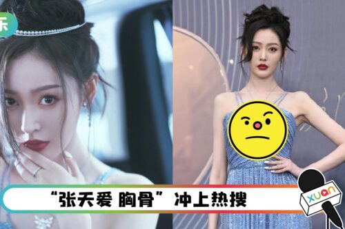 张天爱瘦到胸骨凸出！网忧身体状况 “看不懂当下审美”