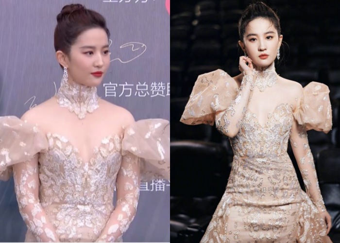 Style｜刘亦菲穿高定造型被嫌累赘？微博之夜最美红毯造型你pick谁？ 更多热点 图2张