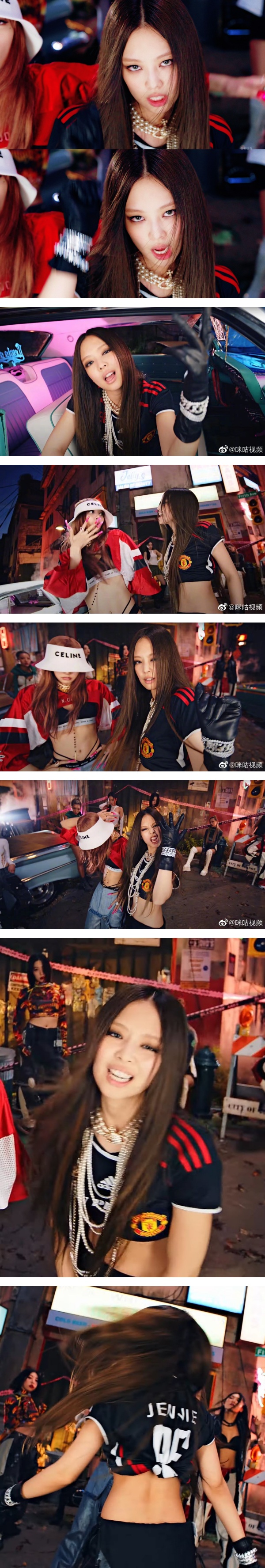 梦幻联动！BLACKPINK Jennie身穿曼联球衣出镜...球衣号码曝光！ 娱乐资讯 图2张
