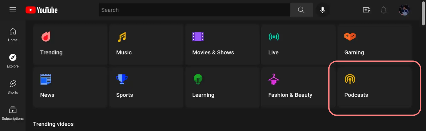 YouTube 悄悄上架 Podcast 页面,开拓音讯新事业 内容图2 潮品文-大潮社旗下实时最新热点娱乐时尚数码等新闻资讯网站! YouTube 悄悄上架 Podcast 页面,开拓音讯新事业