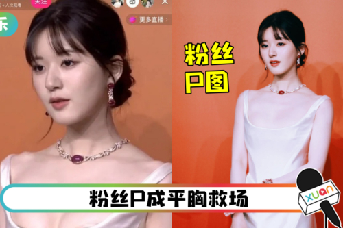 赵露思走红毯不慎露胸贴！网嘲：不要硬挤