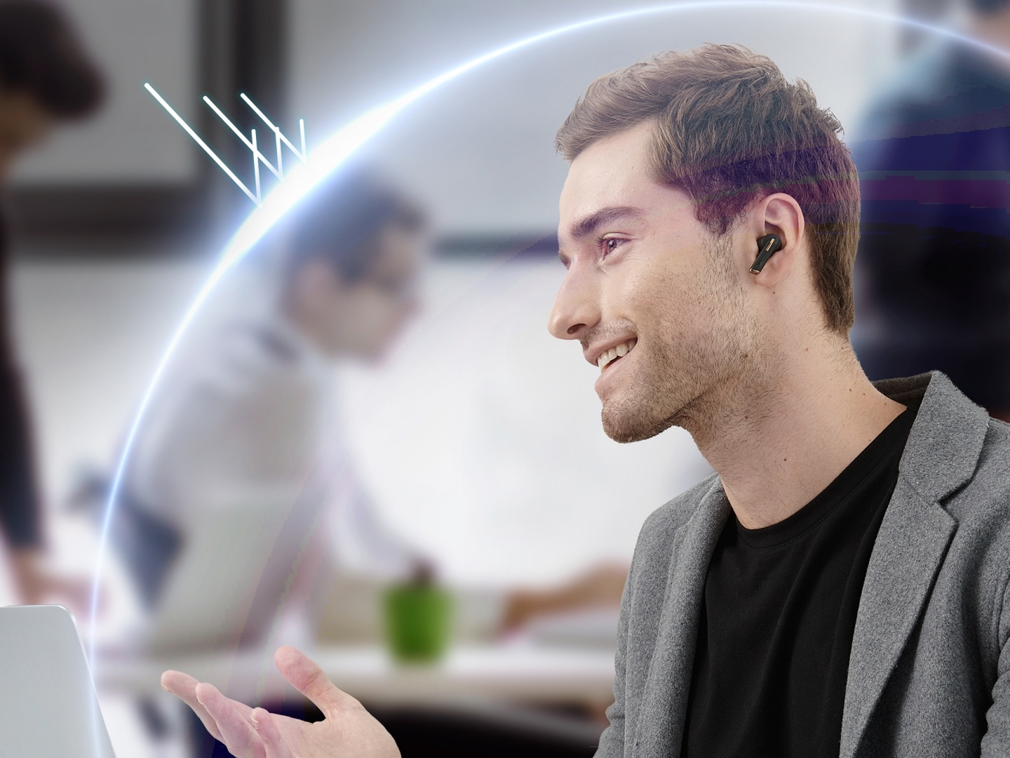 商务或娱乐它都行！‘ XROUND VOCA ’真无线蓝牙耳机 具备主动、通话双降噪 打造旗舰级的降噪体验