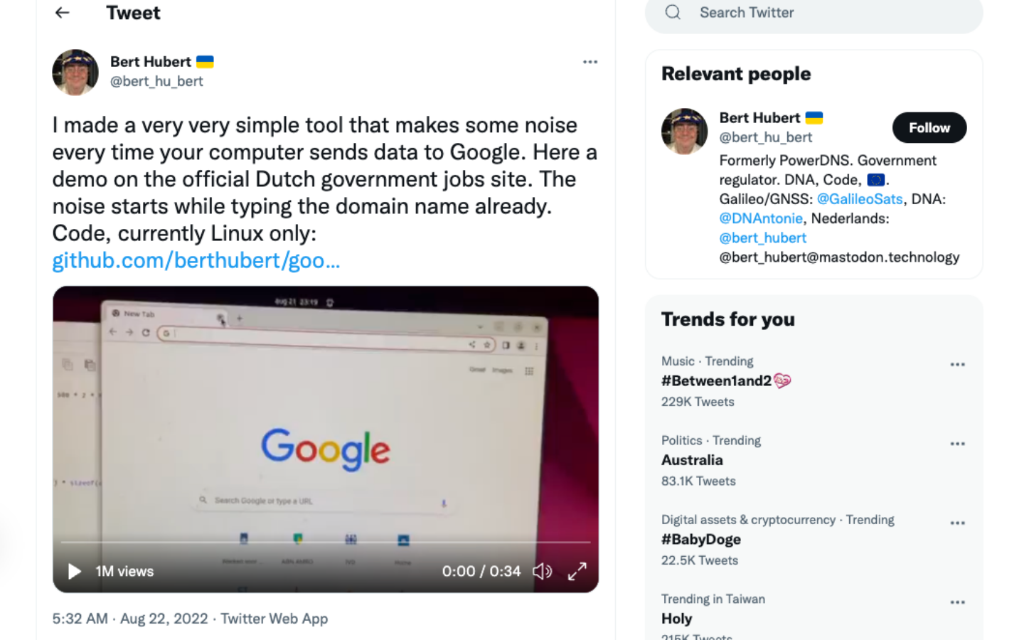 Google 一天关注你几次？新软件 Googlerteller 帮你反关注，结果超级吵 数码科技 图2张