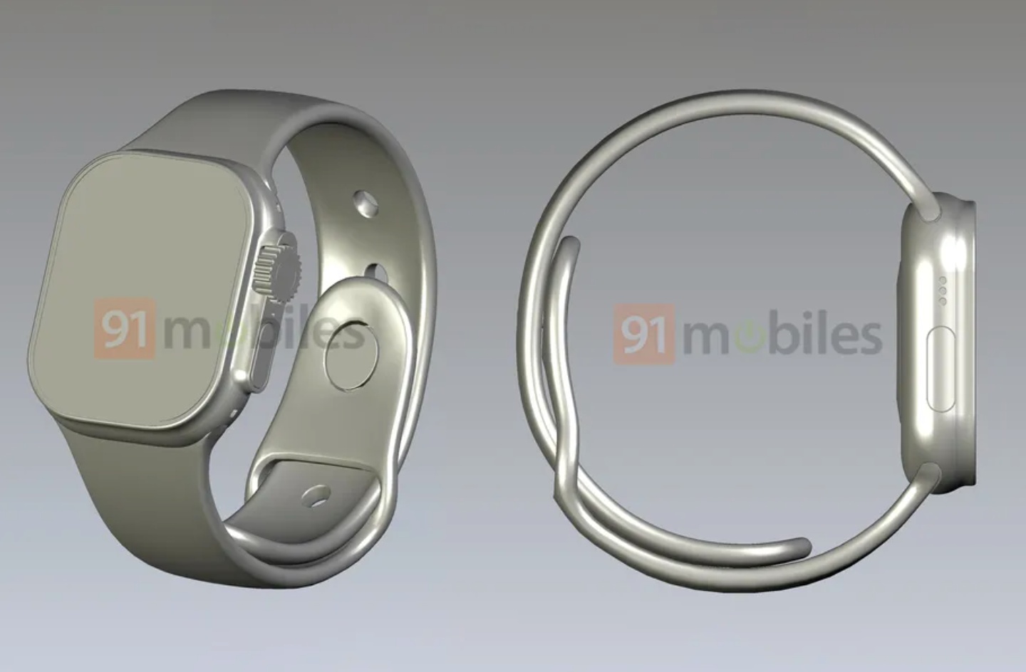 Apple Watch Pro 渲染图曝光!将具备更大的萤幕并可能会有新增实体按键 内容图2 潮品文-大潮社旗下实时最新热点娱乐时尚数码等新闻资讯网站! Apple Watch Pro 渲染图曝光!将具备更大的萤幕并可能会有新增实体按键