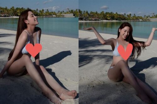 欧阳妮妮脱了！大尺度“火辣比基尼”曝光　网惊：超有料