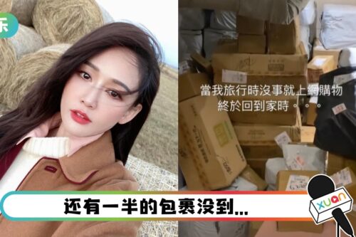 陈乔恩网购买太凶！住家门口堆出“包裹山” 开门得用钻的