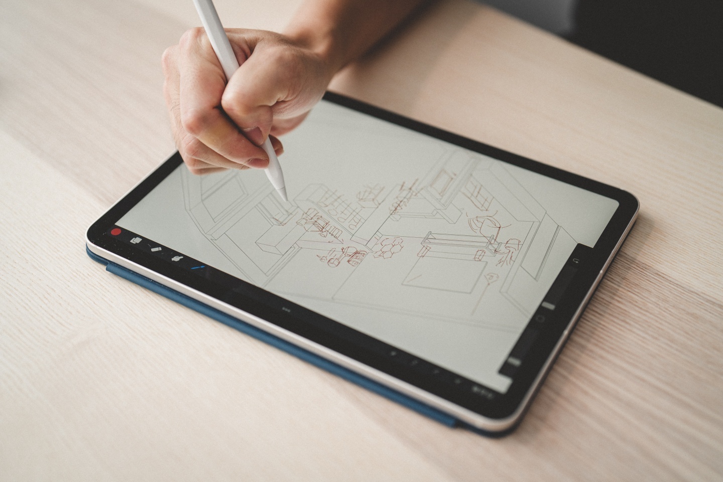 用 iPad Air 和 Apple Pencil 勾勒出咖啡厅的模样!听插画家 Ker Ker 分享奇妙的透视创作旅程 内容图10 潮品文-大潮社旗下实时最新热点娱乐时尚数码等新闻资讯网站! 用 iPad Air 和 Apple Pencil 勾勒出咖啡厅的模样!听插画家 Ker Ker 分享奇妙的透视创作旅程