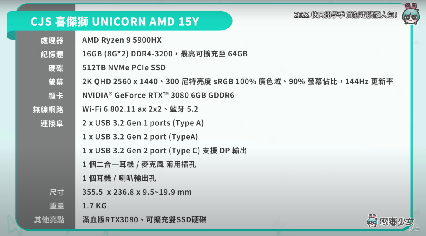 2022 年精选 11 台超值笔电:两万内学生小资、上班族文书处理、电竞游戏玩家,看这篇挑就行! 内容图20 潮品文-大潮社旗下实时最新热点娱乐时尚数码等新闻资讯网站! 2022 年精选 11 台超值笔电:两万内学生小资、上班族文书处理、电竞游戏玩家,看这篇挑就行!
