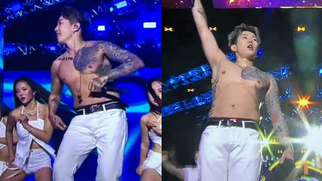 JayPark粉丝丢红色BRA上台