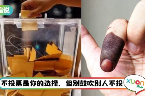 【小编说】自己不投票,但别叫别人不要投(by 兔美子)