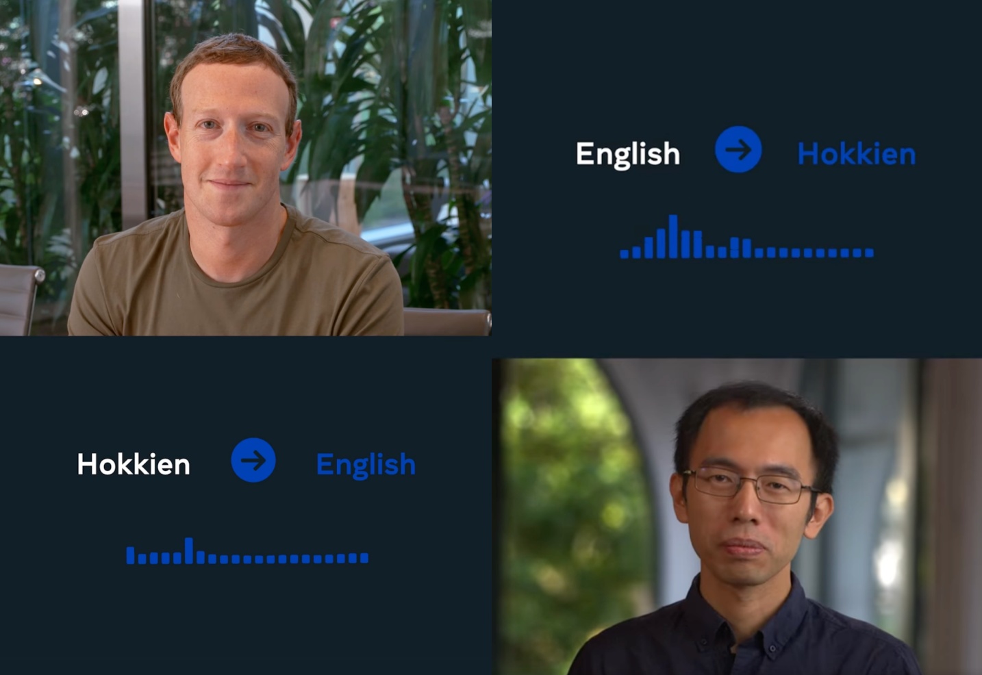 ‘ 哩贺 Mark! ’祖克柏亲自示范 Meta 的即时翻译系统,台英即时翻译也可以! 内容图2 潮品文-大潮社旗下实时最新热点娱乐时尚数码等新闻资讯网站! ‘ 哩贺 Mark! ’祖克柏亲自示范 Meta 的即时翻译系统,台英即时翻译也可以!