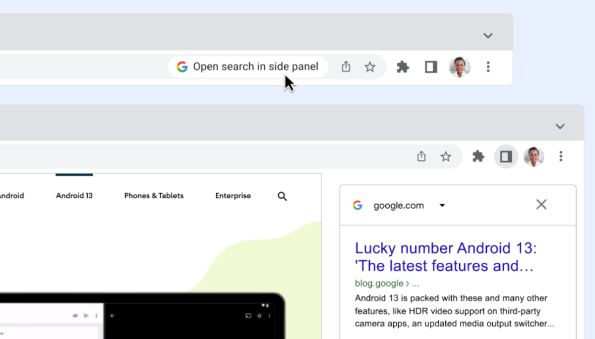 Google Chrome 新功能：将搜寻结果列在侧边栏位 不用往返网页就可以比对！