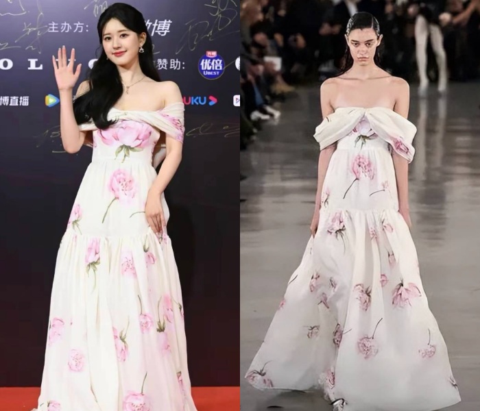Style I 完全忘了赵露思的小圆脸，连穿2套“婚纱女王”出席红毯美哭粉丝！ 更多热点 图1张