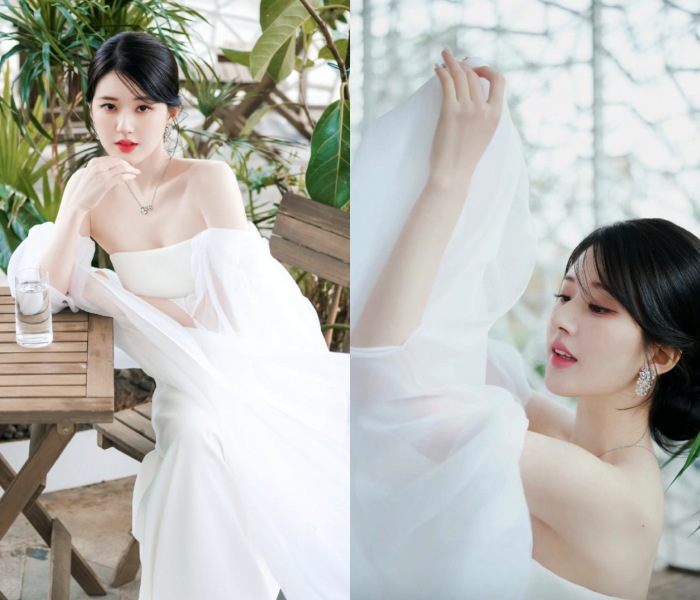 Style I 完全忘了赵露思的小圆脸，连穿2套“婚纱女王”出席红毯美哭粉丝！ 更多热点 图4张